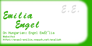 emilia engel business card